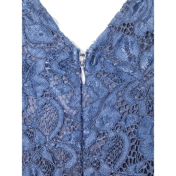 Sam Edelman Navy Blue Floral Lace Halter Midi Dress Size 2 NWT - Picture 5 of 12